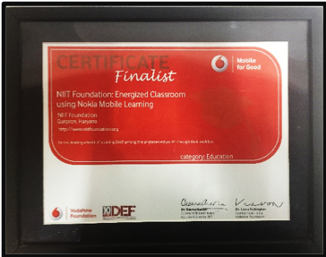 "Vodafone for Good Finalist" 2013